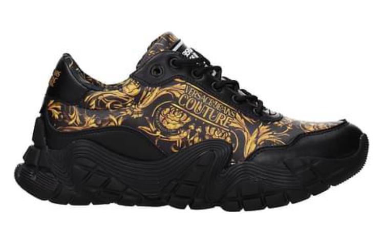VERSACE JEANS Garland Leather Sneakers Black