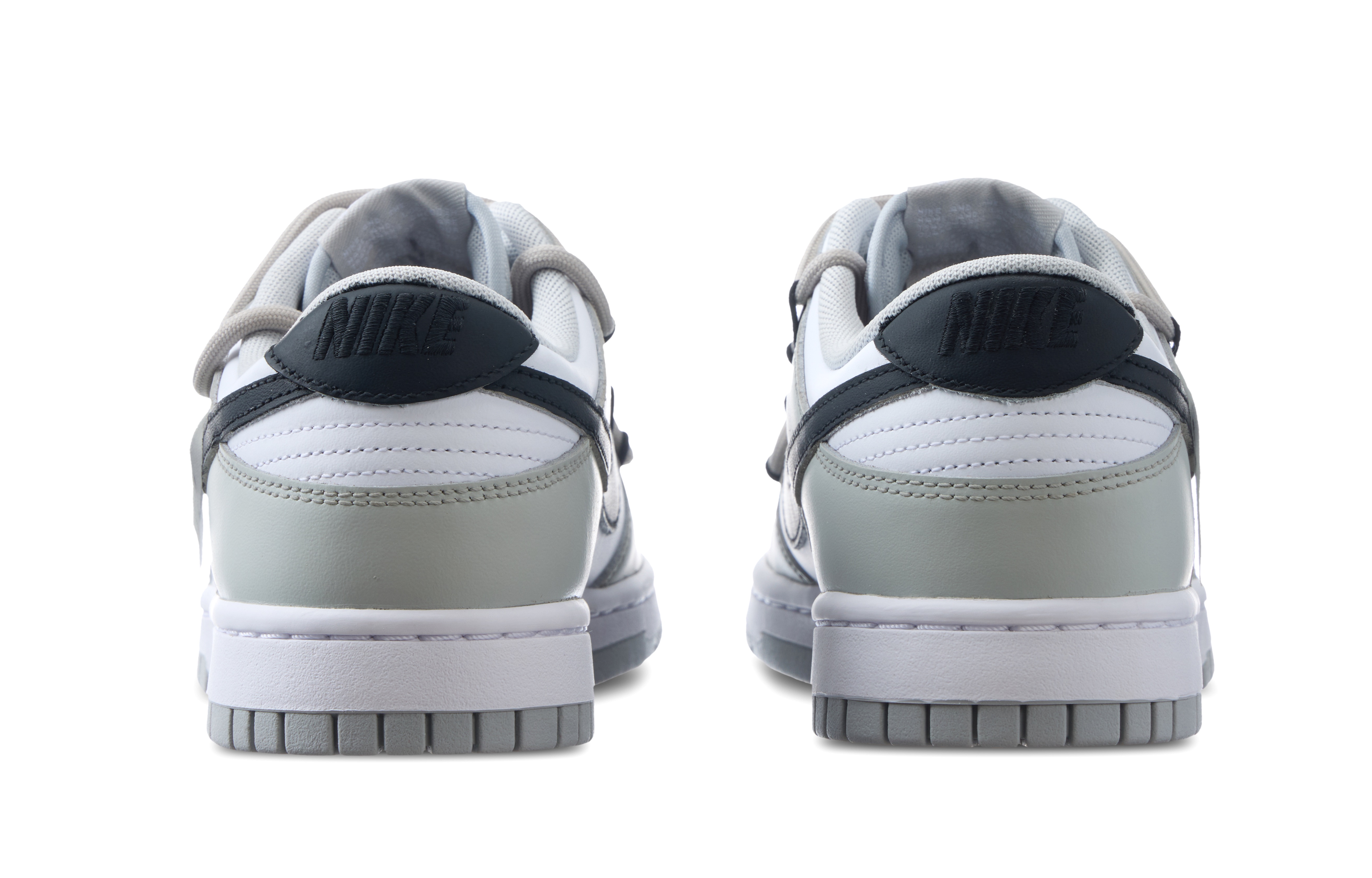 Nike Dunk Smiley Face Mischief Anti-Slip And Wear-Resistant Lightweight Low-Top Skateboard Shoes Men's Gray White Black