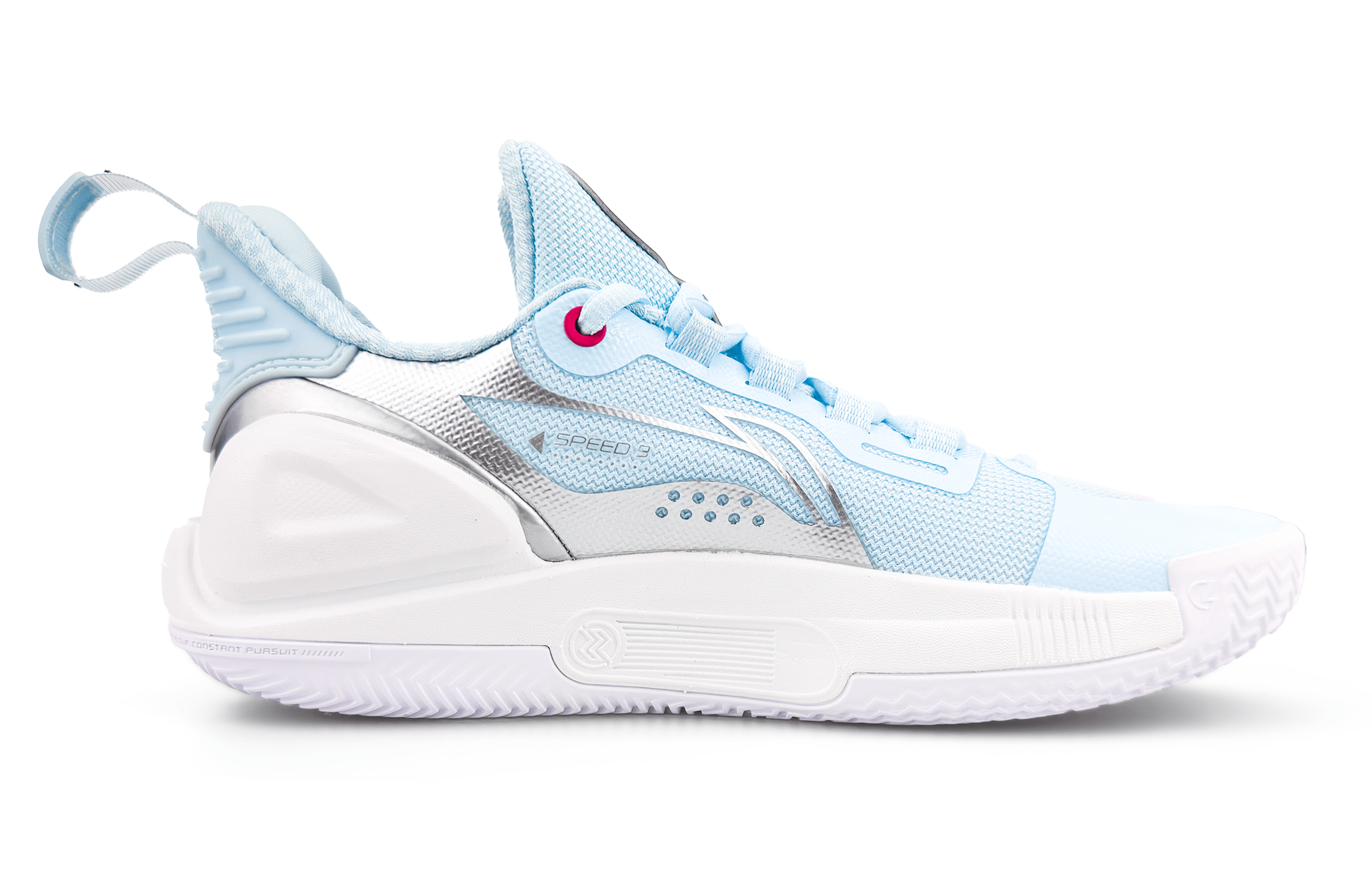 LiNing Speed 9 Cushioning Low top Basketball Shoes Men's Blue Pink