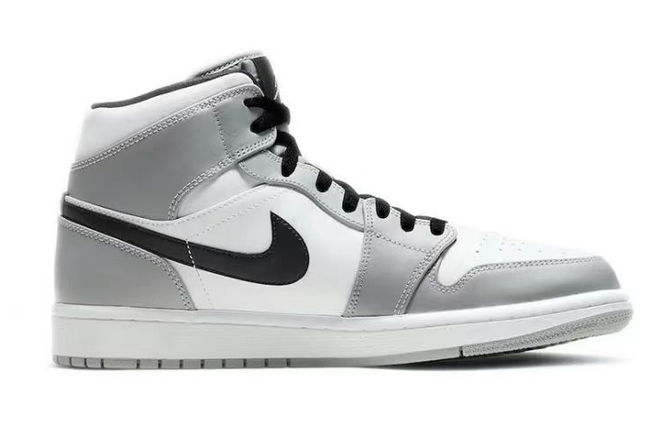 Jordan Air Jordan 1 Cushioning Anti-Slip Wear-Resistant Breathability Mid-Top Vintage Basketball Shoes Men's Smoke Gray купить в интернет-магазине Yoocart с быстрой доставкой по России.