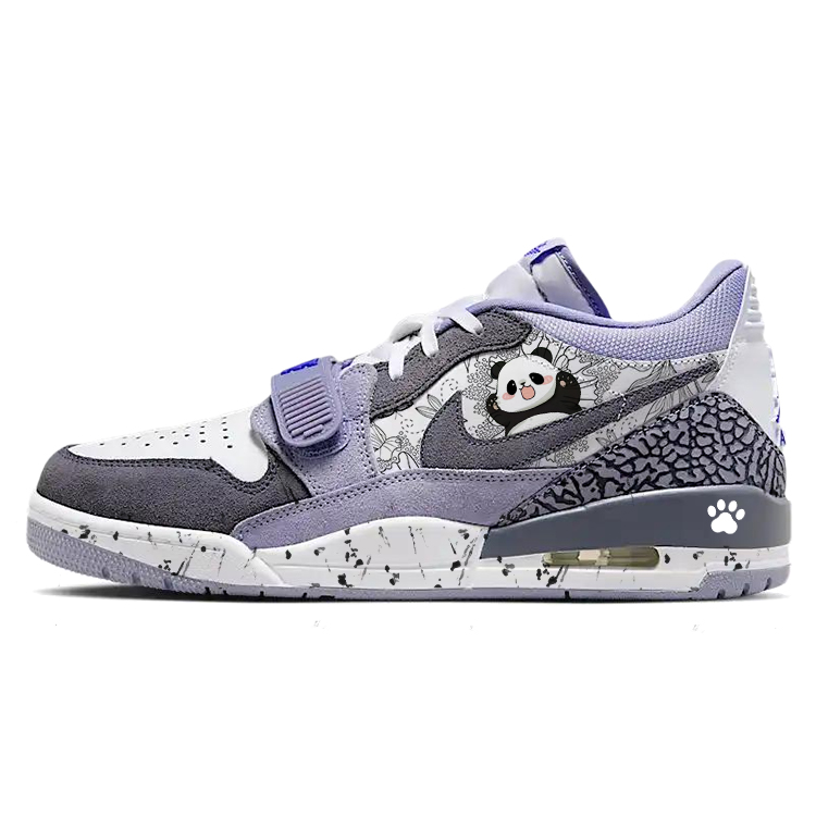 Jordan Legacy 312 Vintage Basketball Shoes Men's Low top Purple/White