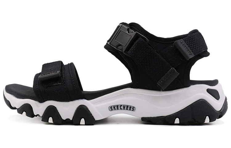 Skechers DLites 2.0 Fashion Black Sandals Women's