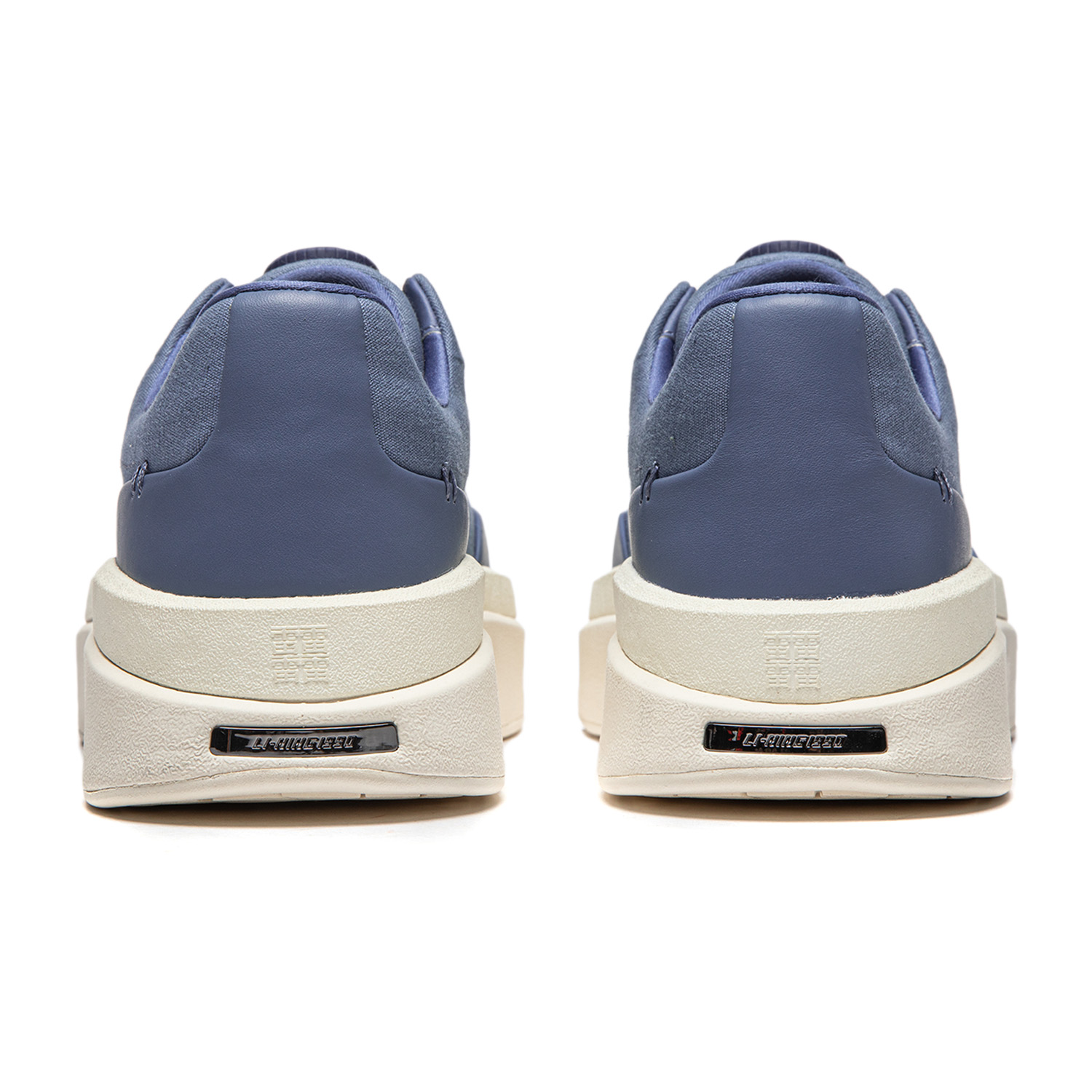 LI NING 1990 Commuter Series Cushioning, Wear Resistant Low Top Casual Shoes Men's Dusty Blue