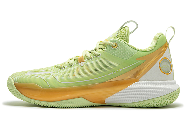 361° ONE MOTION Wave Series Basketball Shoes Men's Low top Light Fruit Green/Cheese Yellow