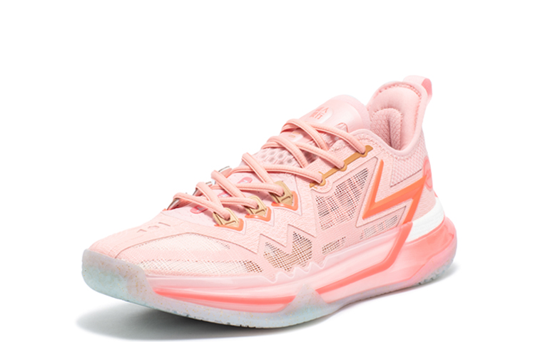 361° Big 3 Future The People Are Very Good Cushioning Anti-Slip And Wear-Resistant Low-Top Basketball Shoes Men's Pink