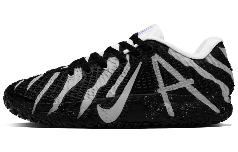 Nike Ja Morant 3 Blitzkrieg Abrasion Resistant Low top Basketball Shoes Unisex Black Gray
