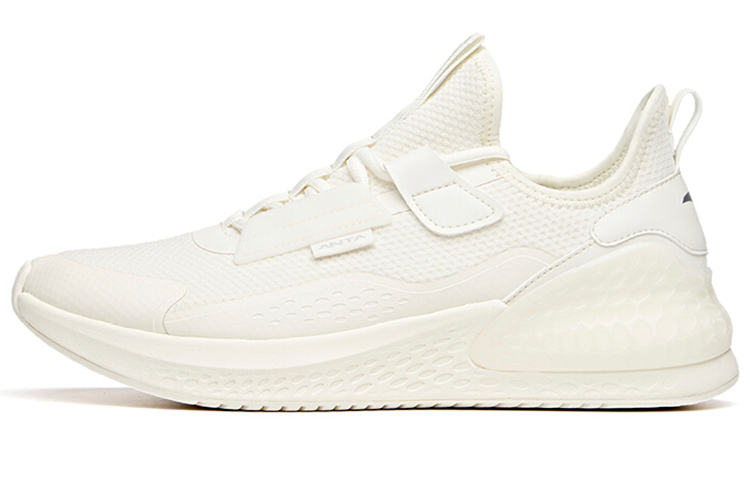 Anta C37 Series Slip-Resistant Cushioning Wear-Resistant Low-Top Running Shoes Ivory White