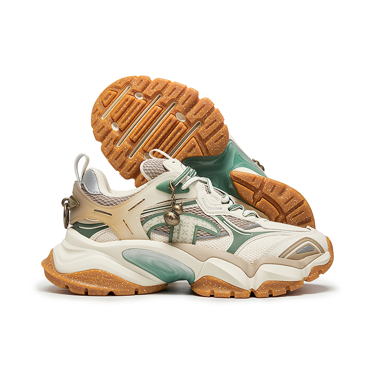 Champion Retro Sports Tooth Shark Shoes Power Armor Balance Low top Casual Shoes Women's Linen/Wild Duck Green купить в интернет-магазине Yoocart с быстрой доставкой по России.