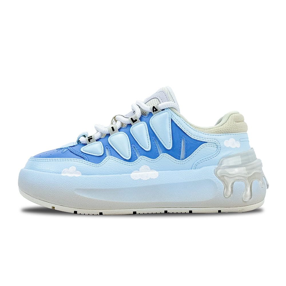 FILA CARROT 1 Slip-Resistant Cushioning Wear-Resistant Low-Top Skateboard Shoes Women's Blue