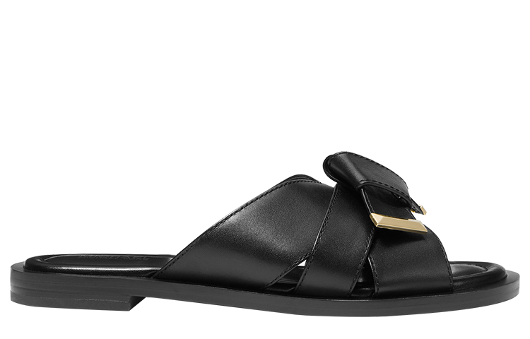 MICHAEL KORS MK Addison Slide Slippers Women's Black