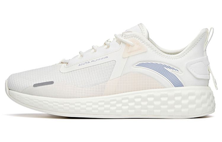 Anta Running Collection Cushioning Anti-Slip Wear-Resistant Breathability Low-Top Running Shoes Women's White Purple