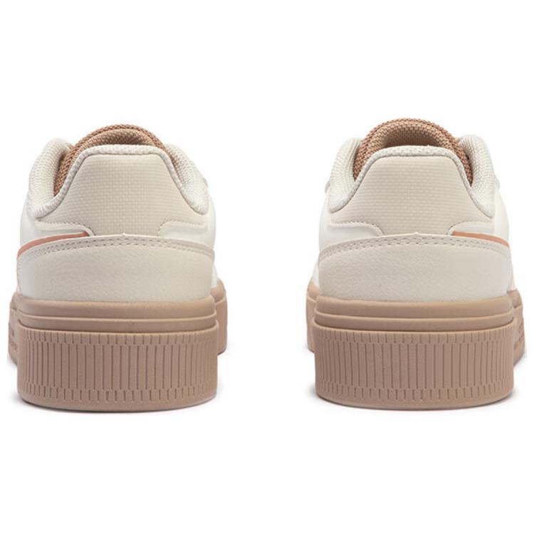 361° Wear-resistant And Lightweight Low-Top Skateboard Shoes Women's White Umber