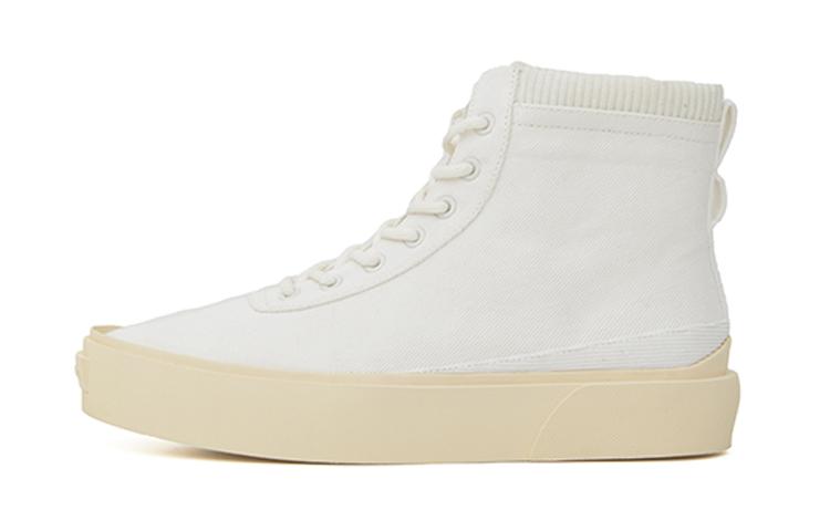 EQLZ EQUALIZER Fault Skateboard Shoes Unisex High-Top Heron White