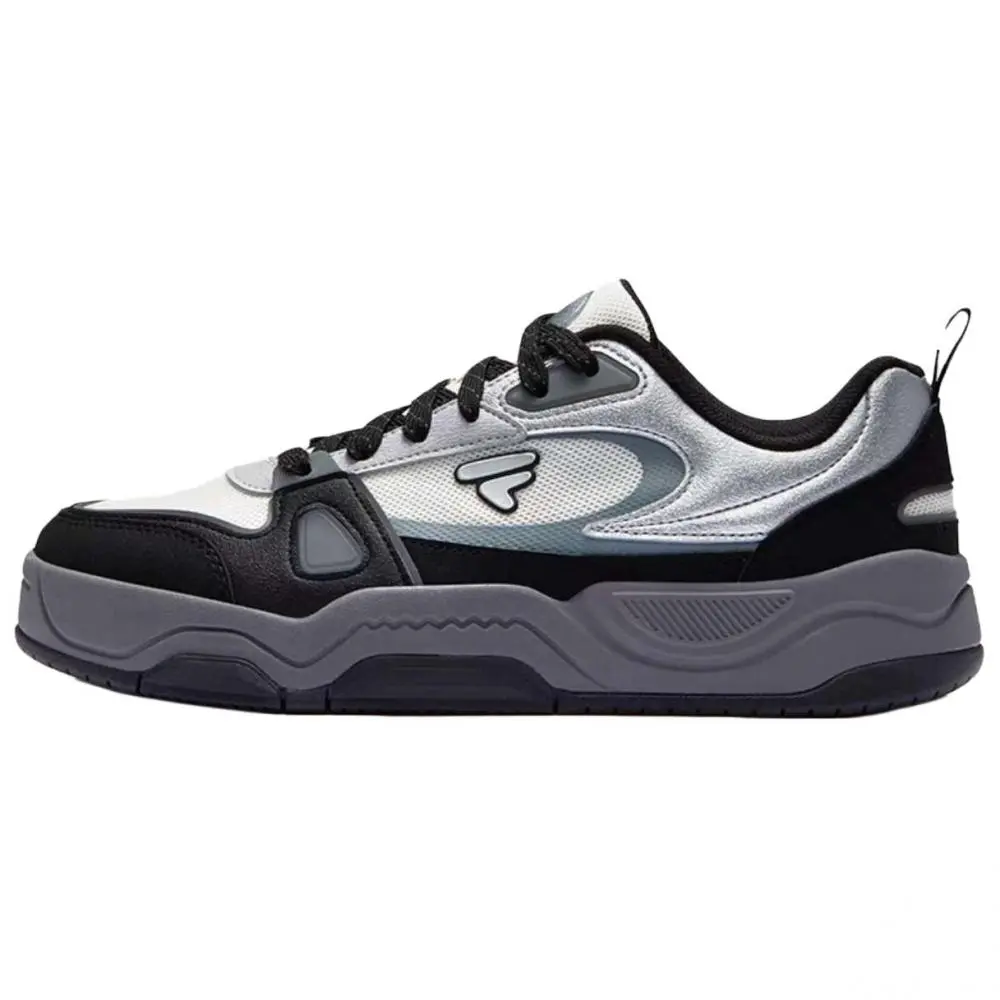 FILA FUSION BANK II Low Top Skateboard Shoes Men's White Black