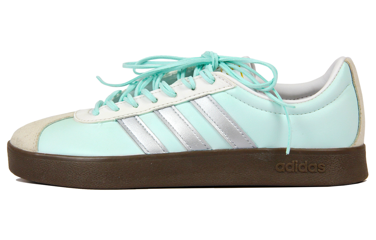 Adidas Neo VL Court 2.0 Slip Resistant Low Top Skateboard Shoes Unisex White Green Silver купить в интернет-магазине Yoocart с быстрой доставкой по России.