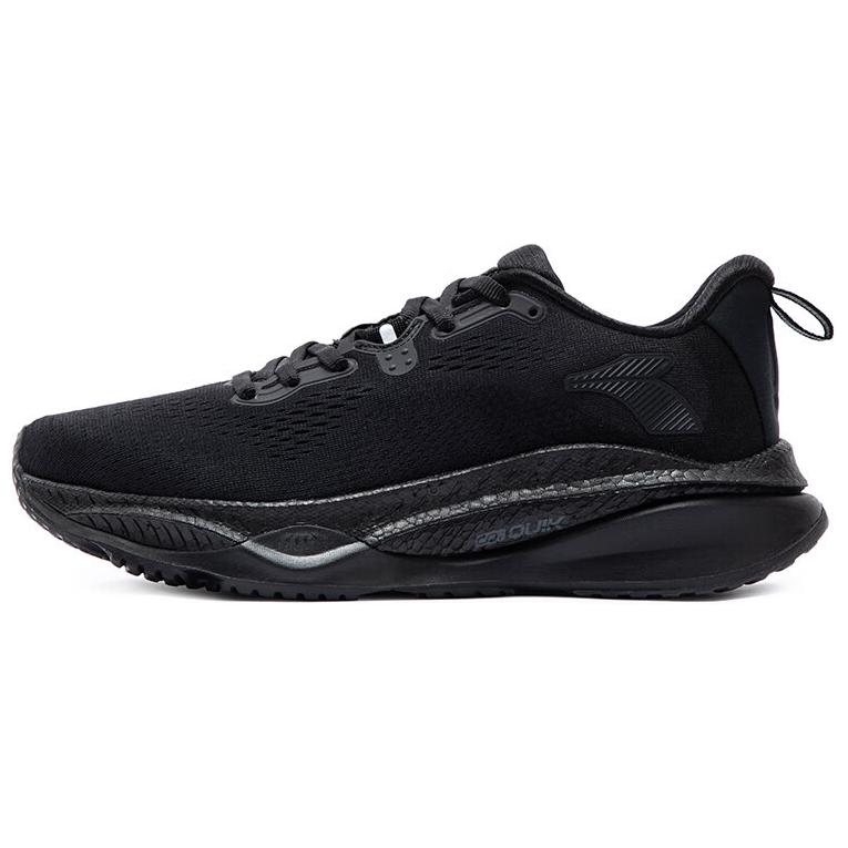 361° Red Flame 4 Anti-Slip Wear-Resistant Low-Top Casual Running Shoes Men's Obsidian Black
