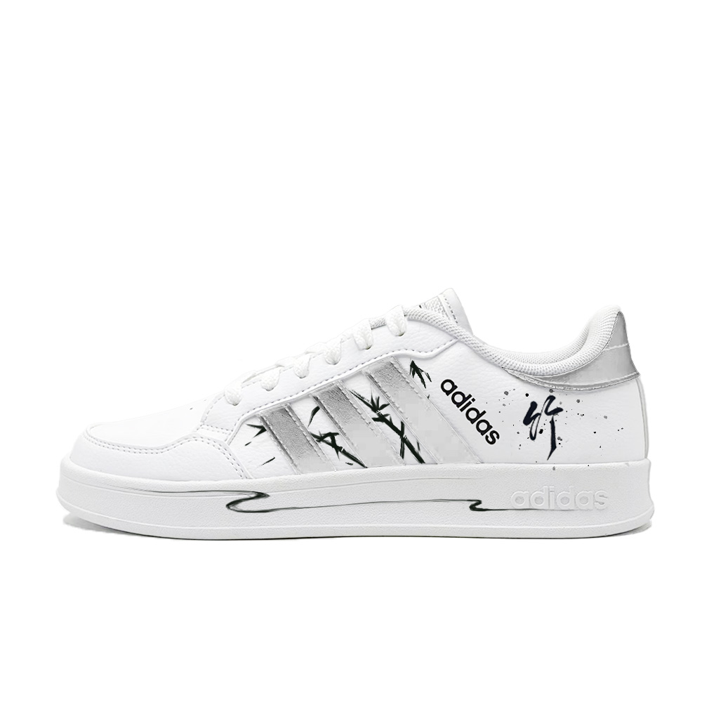 Adidas Neo Breaknet Skateboard Shoes Men's Low top Silver/Black