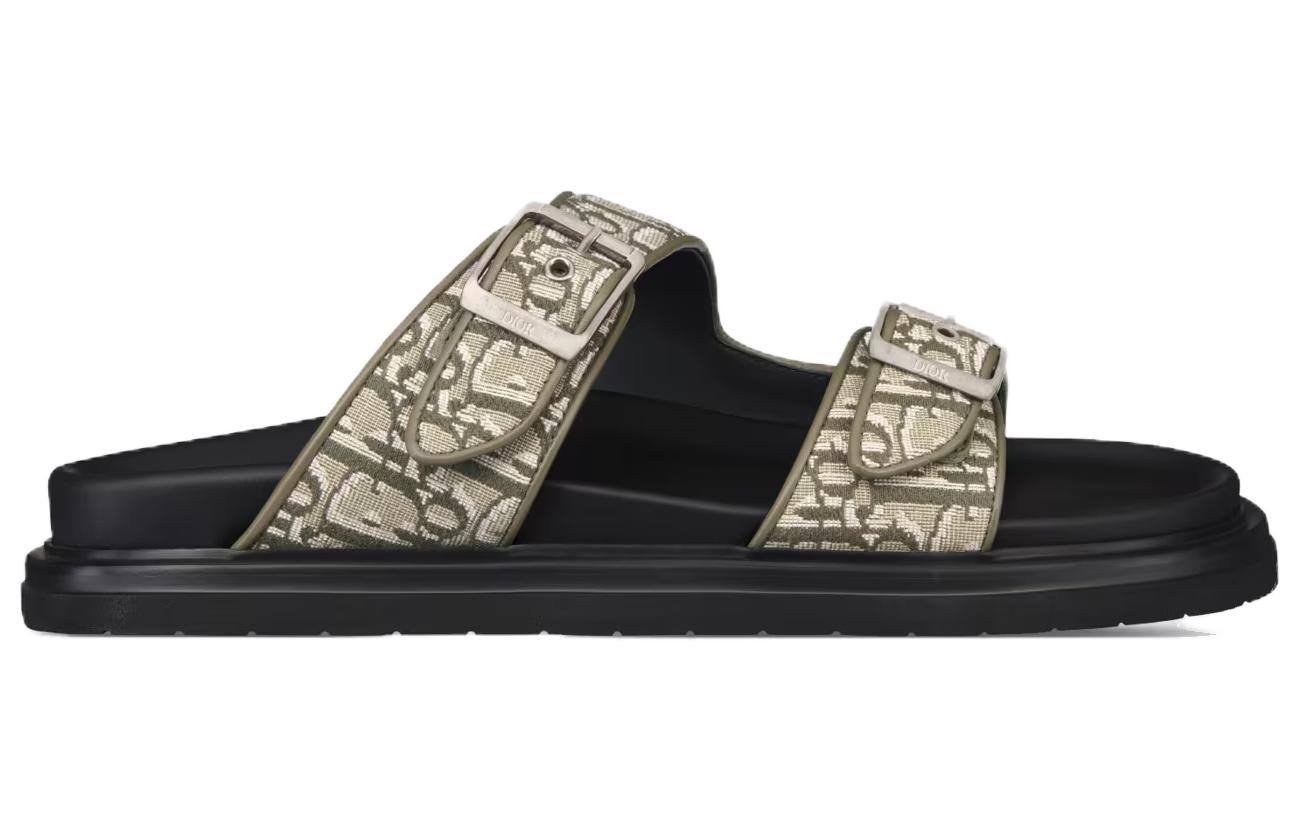 DIOR Aqua Quick Dry Slide Slippers Men's Black