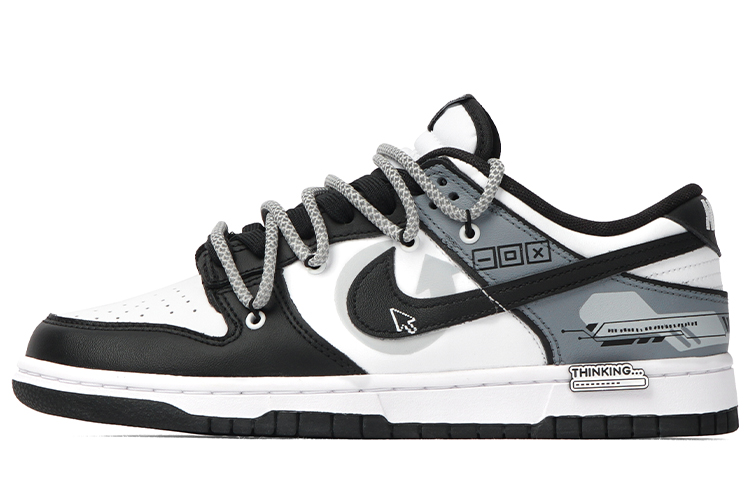 Nike Dunk Low Top Skateboard Shoes Men's Black White