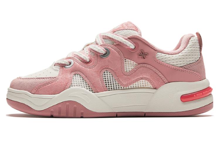 Anta Life Collection Durable Breathable Low-Top Skateboard Shoes Women's Pink Beige