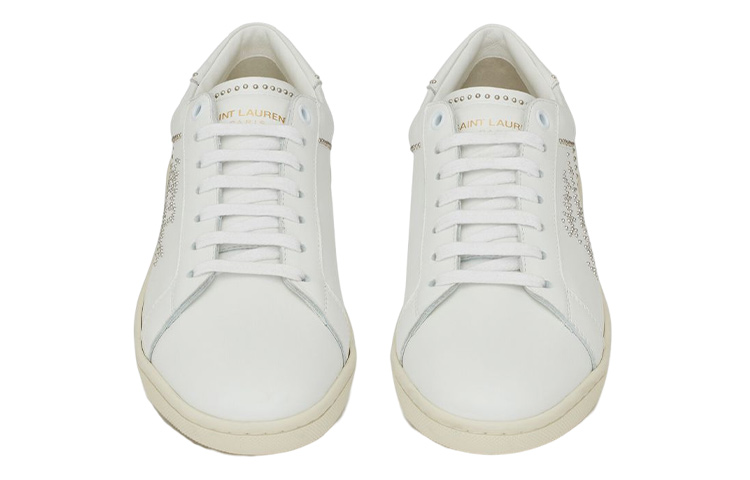 SAINT LAURENT Studded Low Top White Women's купить в интернет-магазине Yoocart с быстрой доставкой по России.