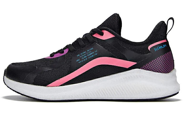 361° Cushioning And Breathable Low Top Running Shoes Women's Obsidian Black