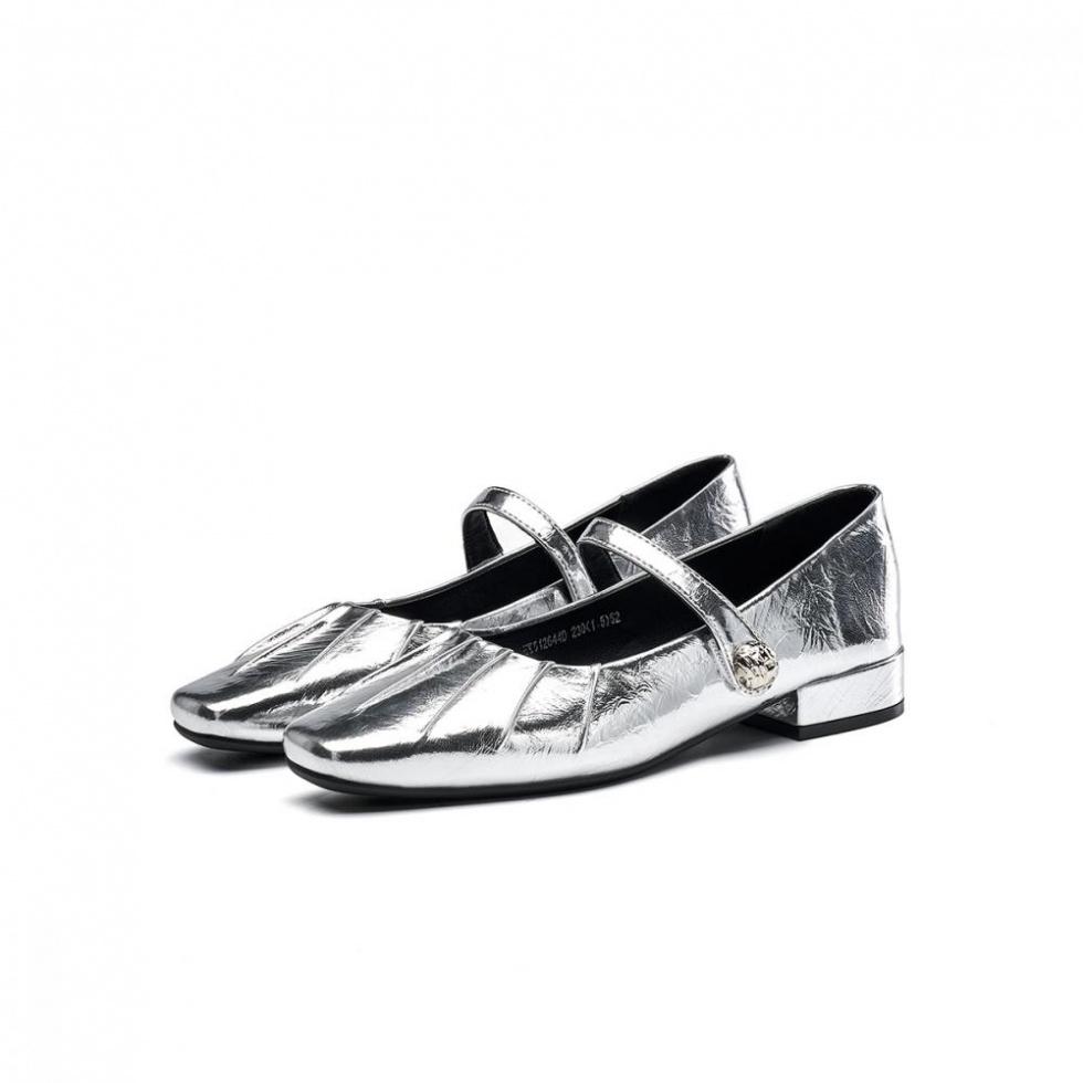 EBLAN Block Heel Mary Jane Shoes Women's Silver купить в интернет-магазине Yoocart с быстрой доставкой по России.