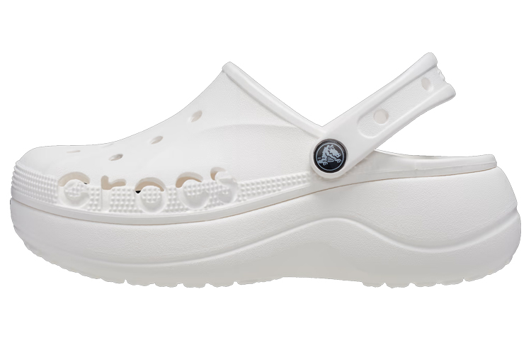 Crocs Classic Baya Platform Slide 'White' Women's