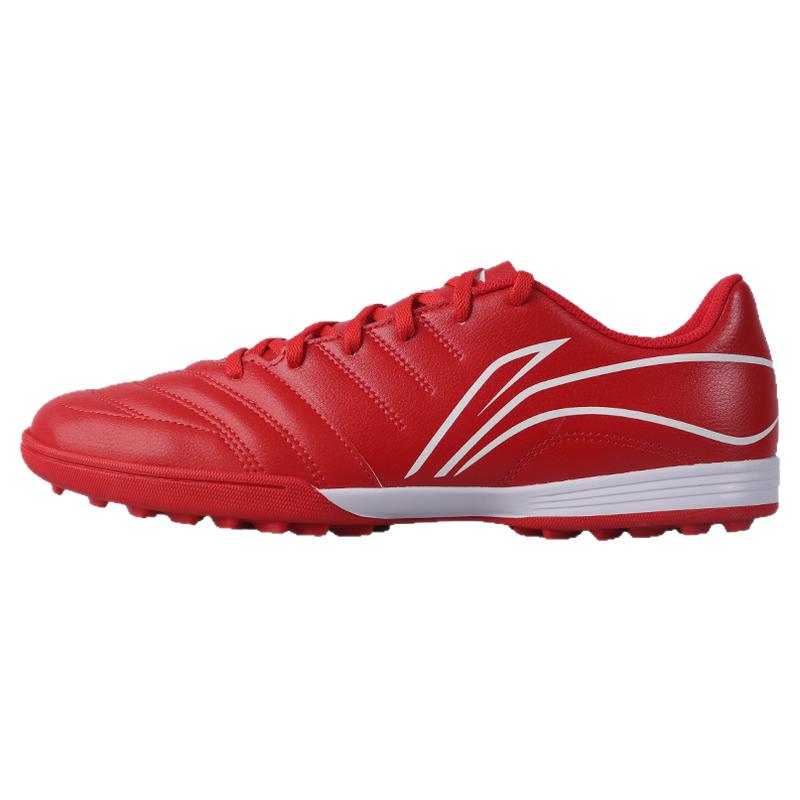 LiNing Anti-Slip And Wear-Resistant Lightweight Soccer Shoes Unisex Vermilion