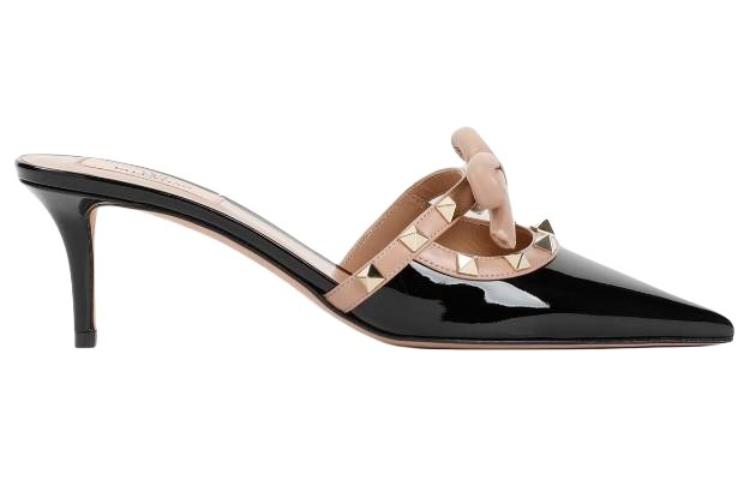 Valentino Garavani Rockstud Bow Detailed Pointed Toe Pumps