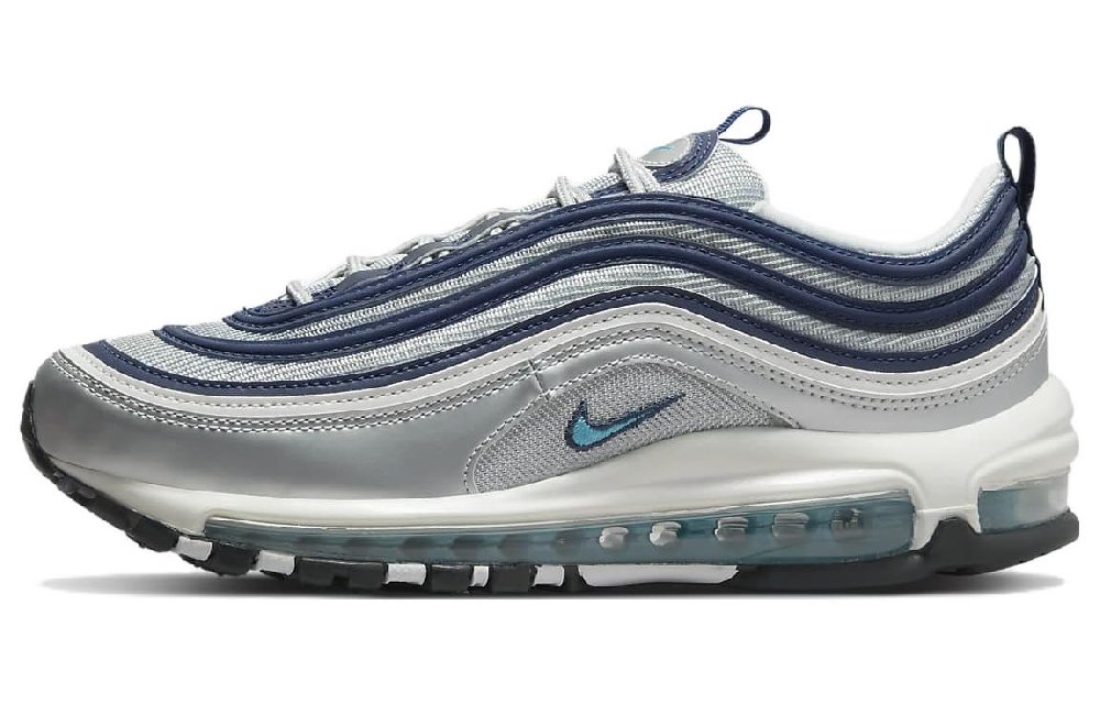 Nike Air Max 97 Metallic Silver Chlorine Blue Women's