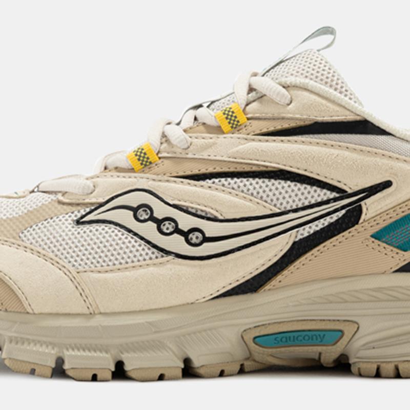 Saucony Cohesion 2K Classic 2K Cushioning Anti-Slip And Wear-Resistant Low-Top Running Shoes Unisex Gray Brown