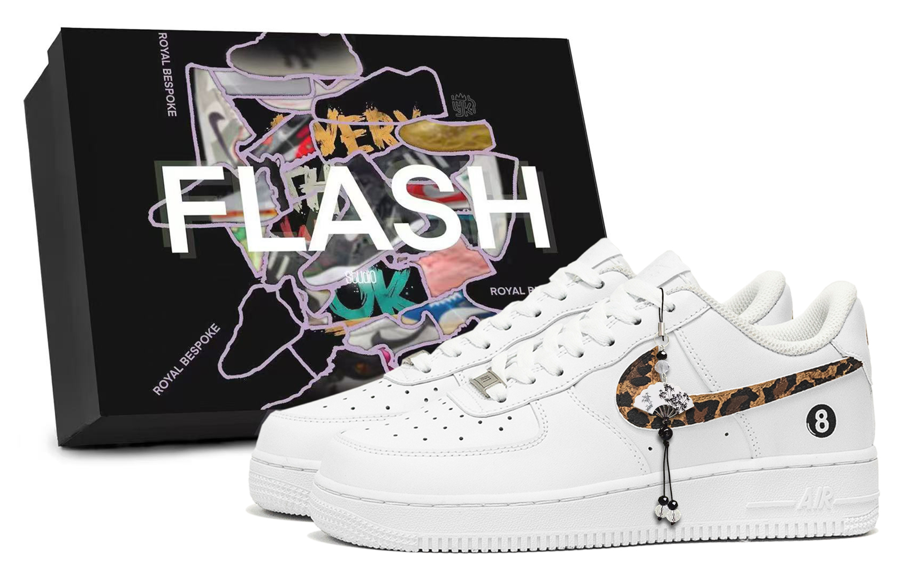 Nike Air Force 1 Billiard Baby, Box Included Low top Skateboard Shoes Unisex White
