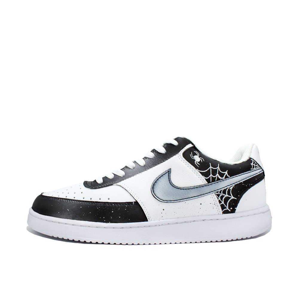 Nike Court Vision Shock Absorbers Low Top Skateboard Shoes Unisex Black White