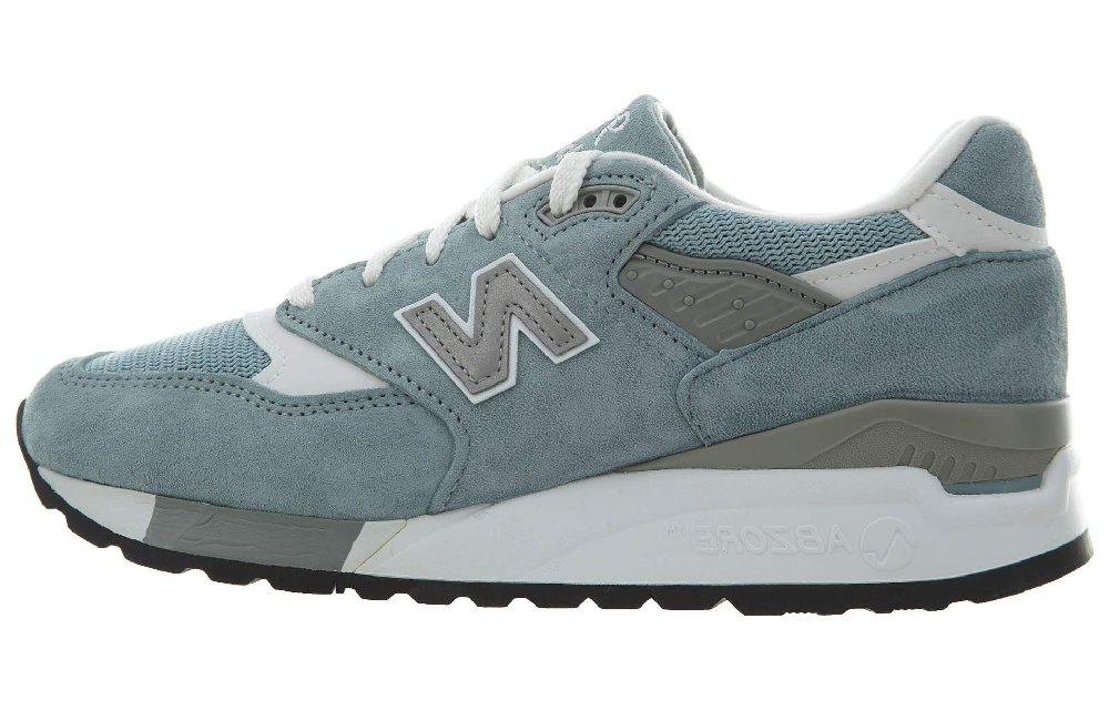 New Balance NB 998 Non slip Lightweight Low Top Casual Running Shoes Women's Blue White Gray