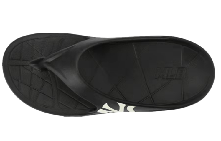 MLB Slipper Graffiti Slip Resistant Flip Flops Unisex Black