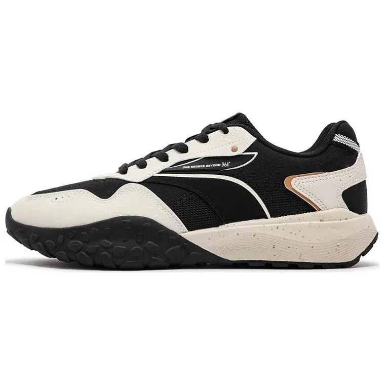 361° Life Collection Anti-Slip Wear-Resistant Low-Top Casual Shoes Men's Black Beige