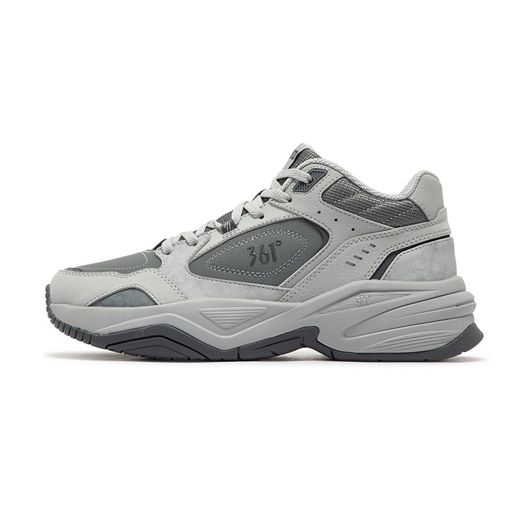361° Sailing Series Anti-Slip And Wear-Resistant Warm Mid-Top Casual Shoes Women's Graphite Gray