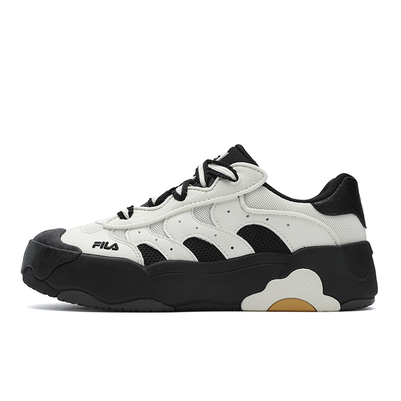 FILA OMELETTE Egg Bag Shoes Low Top Skateboard Shoes Women's Black White