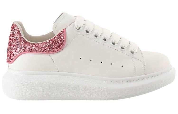 Alexander McQueen Oversized Sneaker 'Beige Pink Glitter' Women's