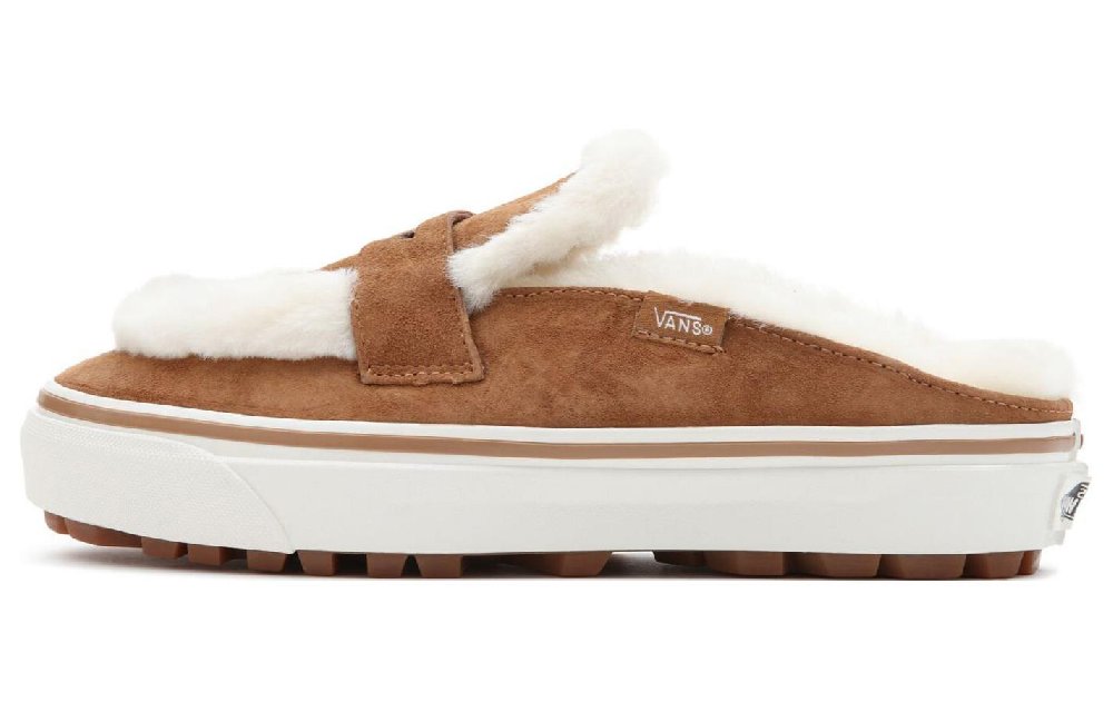 Vans Shearling Style 53 Cozy Mule Dx Shoe Brown