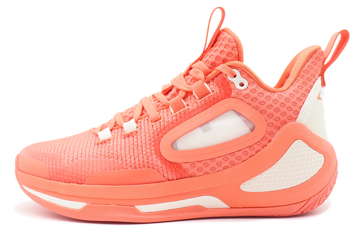 Anta Alien 3 Anti-Slip Wear-Resistant Mid-Top Performance Basketball Shoes Men's Red White Gold