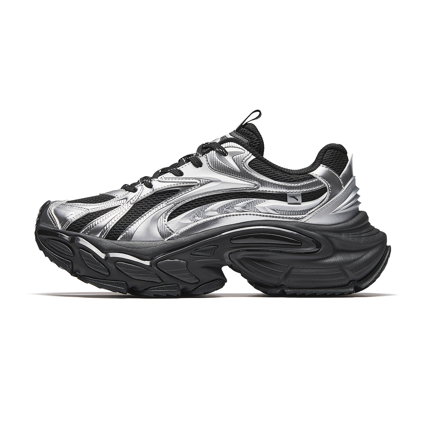 Anta Star Moon 3 Mecha Shoes Versatile Fashion Casual Shoes Men's Basic Black/Silver
