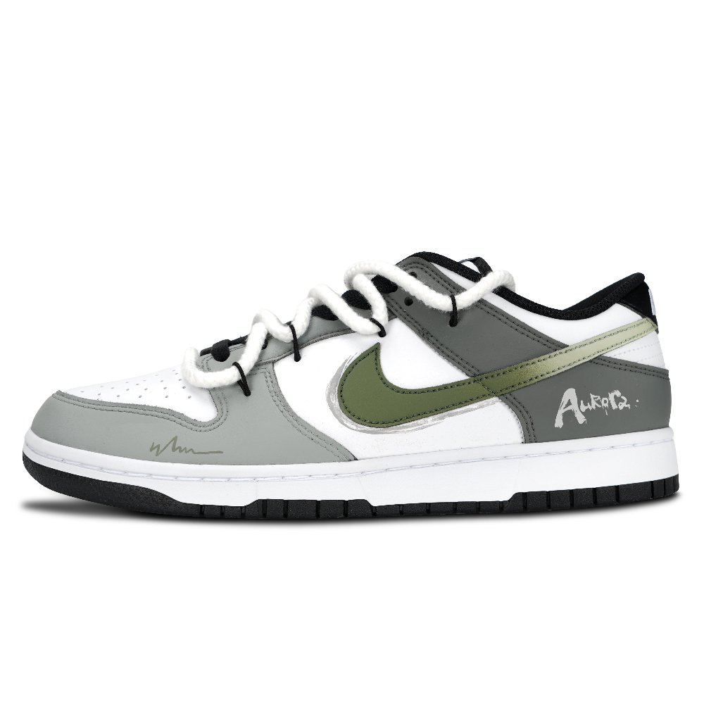 Nike Dunk Anti Slip Wear Resistant Low Top Skateboard Shoes Unisex Dark Gray