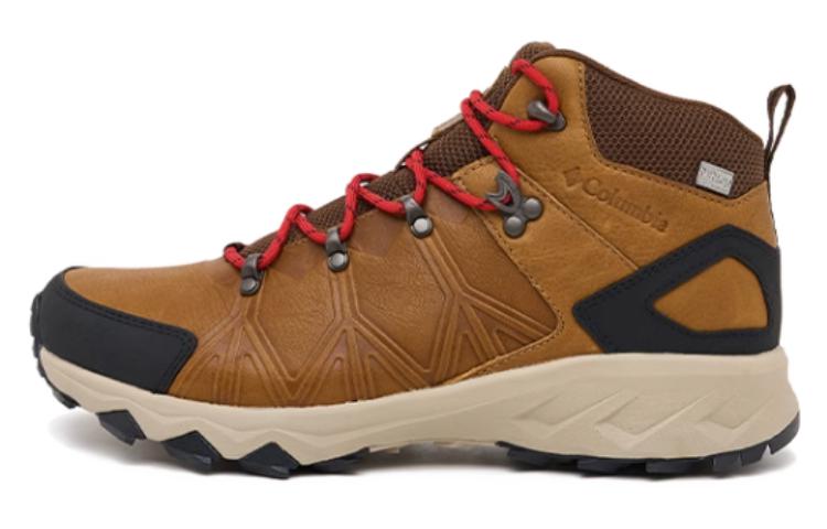 Columbia Anti-Slip Wear-Resistant Mid-Top Outdoor Shoes Men's Brown