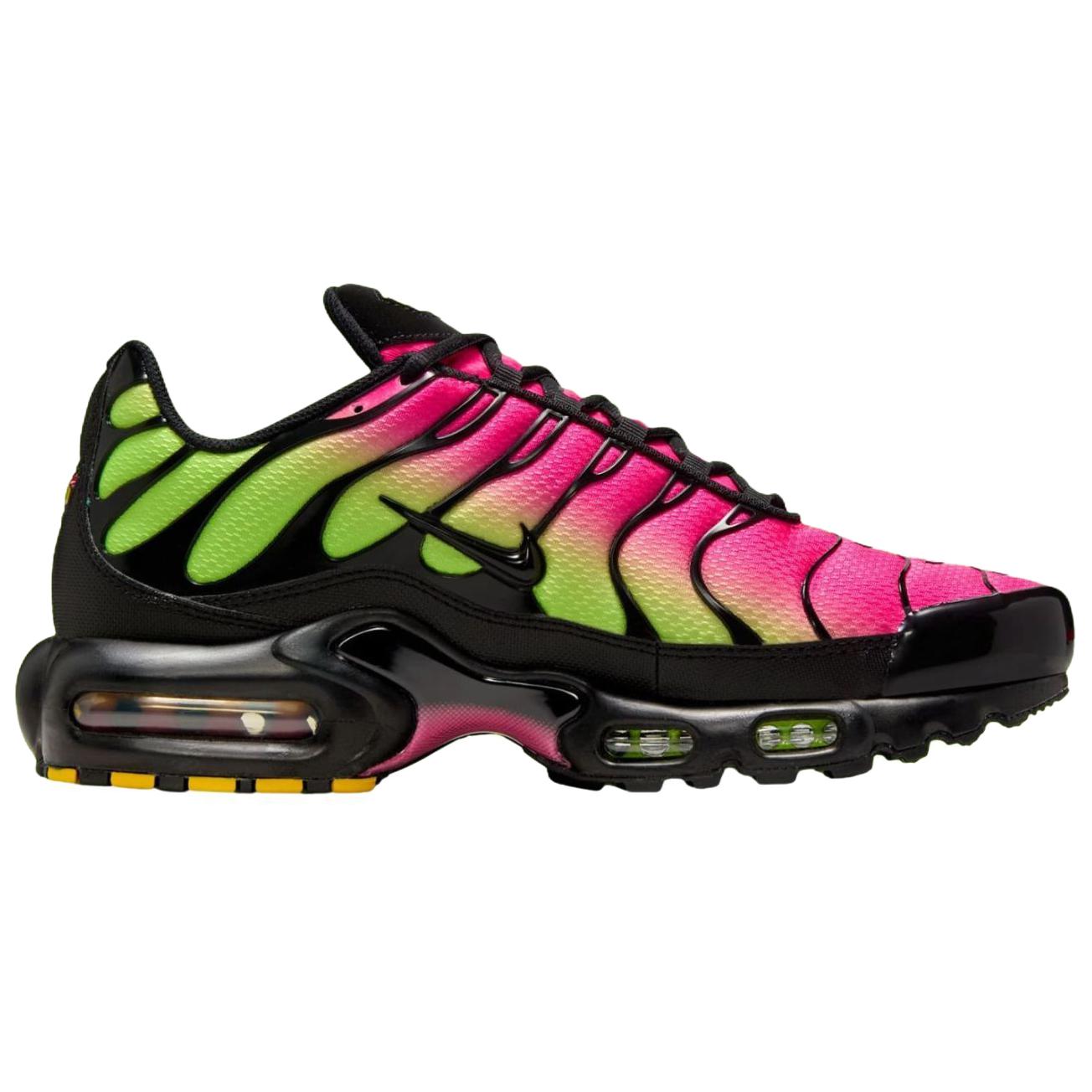 Nike Air Max Plus Breathable Support Running Shoes Unisex Pink Green