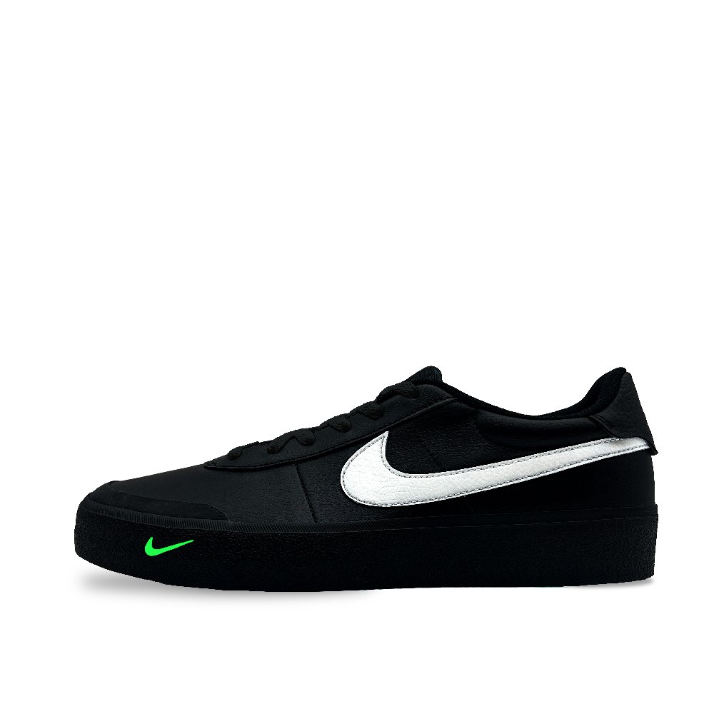 Nike Court Shot Low Top Skateboard Shoes Men's Black Green