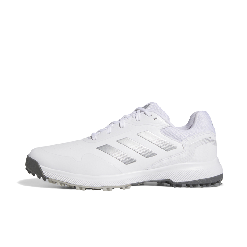 Adidas Traxion Cushioned Slip-Resistant Low-Top Golf Shoes Men's White Silver