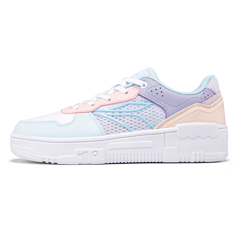 361° Life Collection Lightweight And Breathable Low Top Skateboard Shoes Women's White Blue