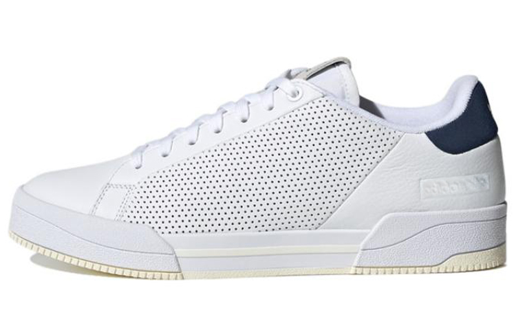 Adidas Originals Court Tourino RF Anti-Slip Wear-Resistant Low-Top Skateboard Shoes Unisex White Blue